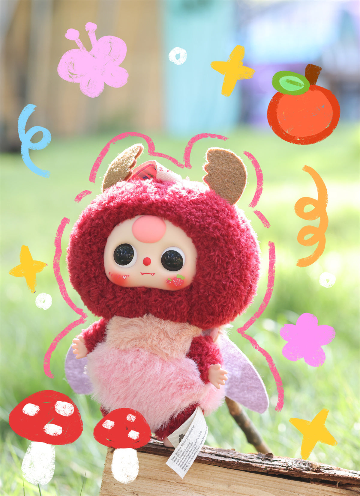 🧚‍♀️ Baby Three – Elf Serisi Peluş Şans Çantası Figürü